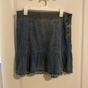 Anthropologie light weight denim skirt